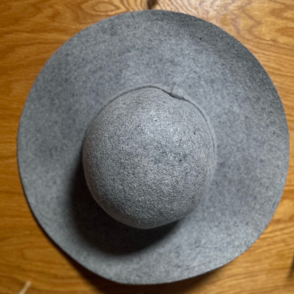 TART Wide Brim 100% Wool Hat - Light Gray